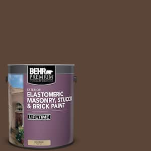 1 gal. #N150-7 Chocolate Therapy Elastomeric Masonry, Stucco and Brick Exterior Paint