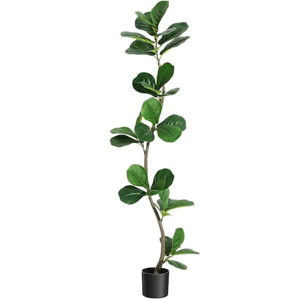 Premium Large 7ft. Artificial Fiddle Leaf Fig Tree in Stylish