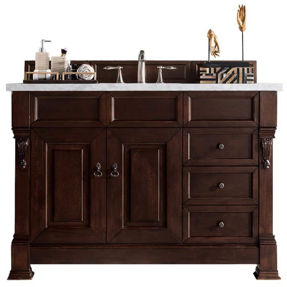 Brookfield 48 in. W x 23.50 in. D x 34.3 in. H Single Bath Vanity Burnished