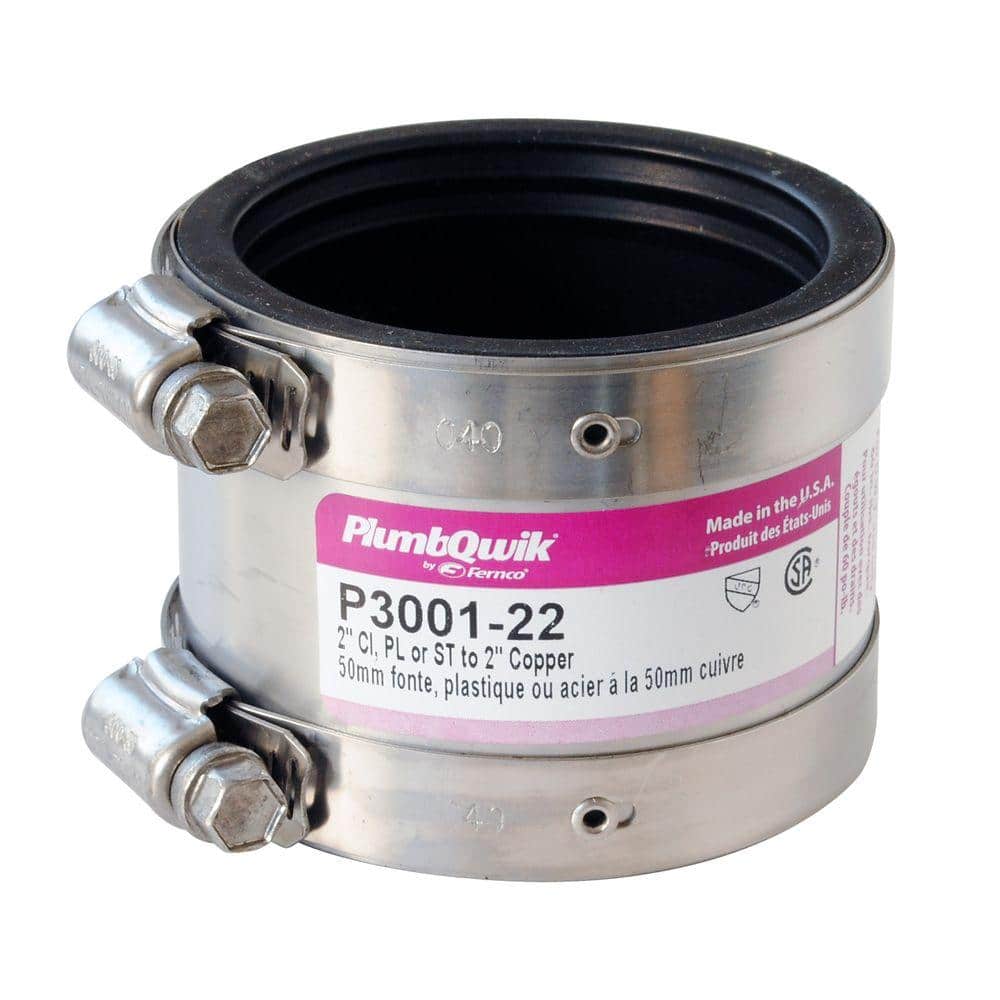 ◯miyu225 Fernco Proflex 2 in. Neoprene Shielded Coupling P3001-22 - The