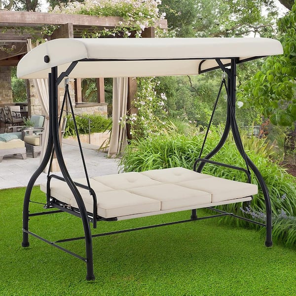 Heavy-Duty Waterproof Hammock Cover for 3 Seat Outdoor Patio Garden Porch Swing 