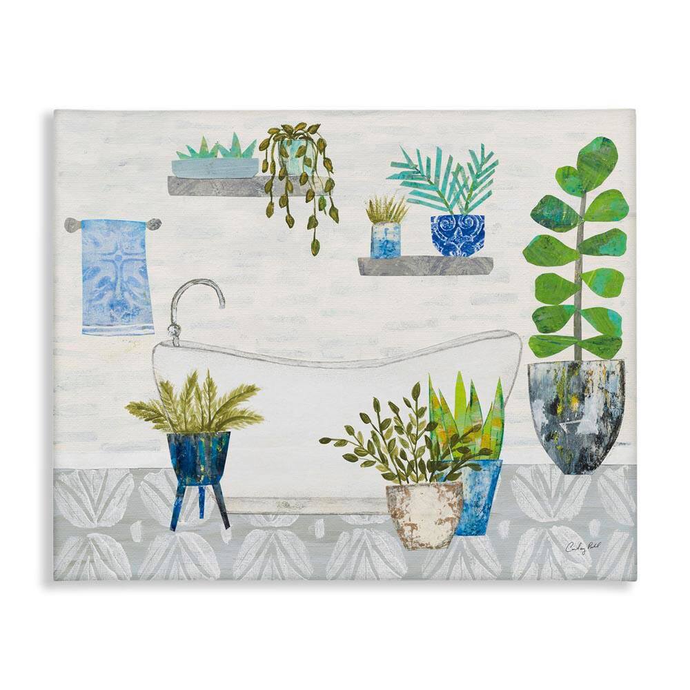 Rustic Botanical Bathroom by Courtney Prahl Unframed Architecture Graphic Art Print 36 in. x 48 in. price history on PriceWatchPro