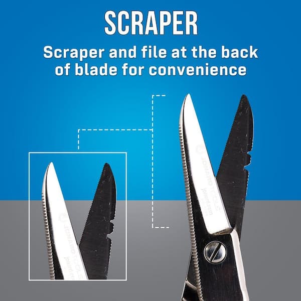 JONARD TOOLS Stainless Steel Electrician Scissors, for Heavy Duty