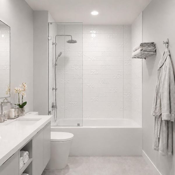 FROM PLAIN TO BEAUTIFUL IN HOURS Versa Tile 60 in. W x 96 in. H x