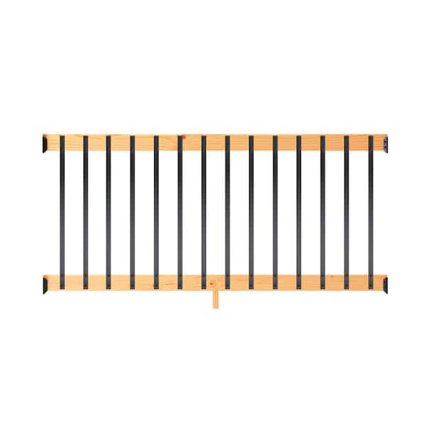 Prowood 6 Ft Cedar Tone Southern Yellow Pine Rail Kit With Aluminum