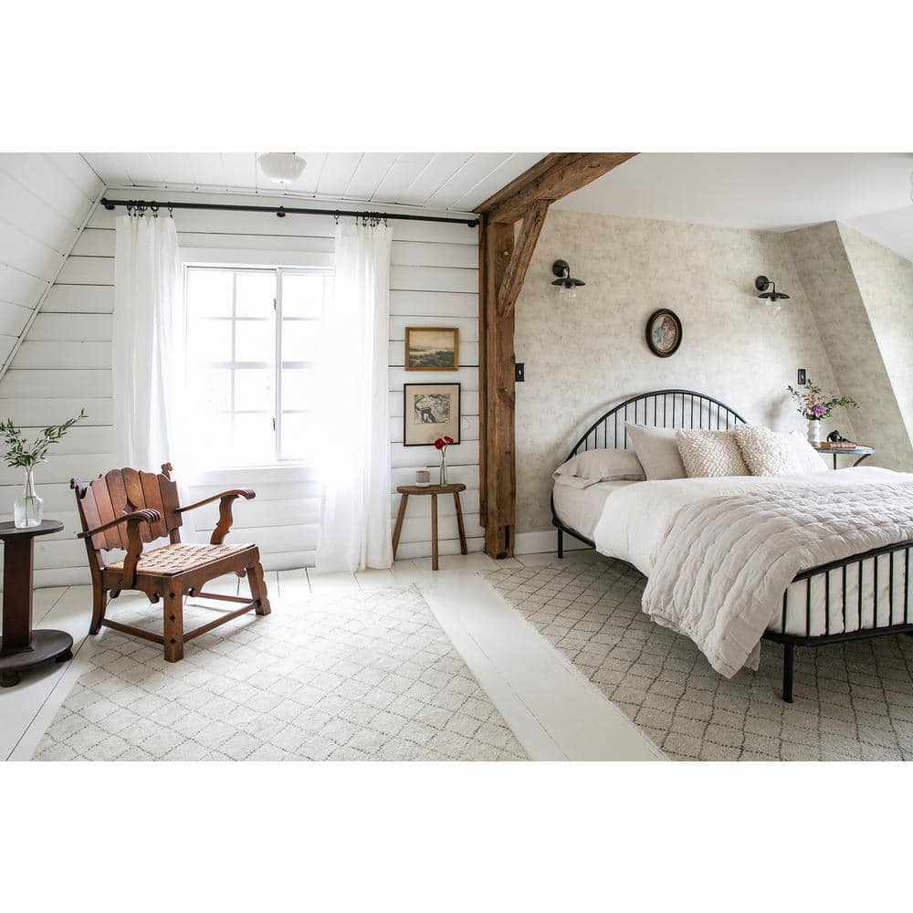 White Textured Plaster Effect Removable Wallpaper Roll