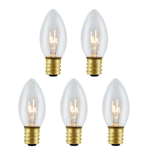 Home Accents Holiday 25 Pack C9 Clear Incandescent Commercial Bulbs