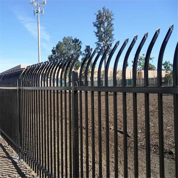 8 ft. x 6 ft. Each 8-Panel Steel Fence Kit - Curved Top Style