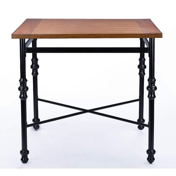 Baxton Studio Broxburn Light Brown Wood & Metal 5-Piece Pub Set Baxton Studio Broxburn Light Brown Wood & Metal 5-Piece Pub Set