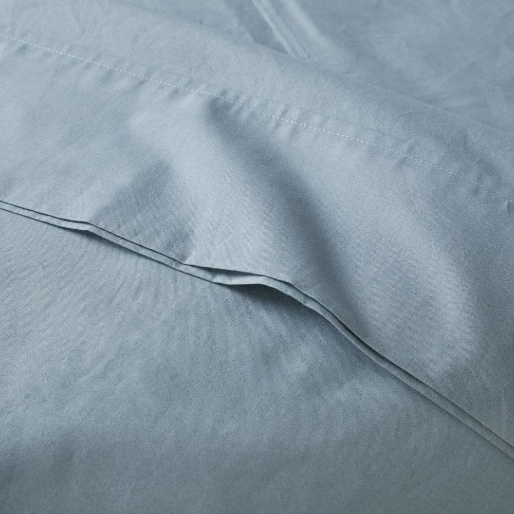 Twin White Cotton Percale Sheet Set