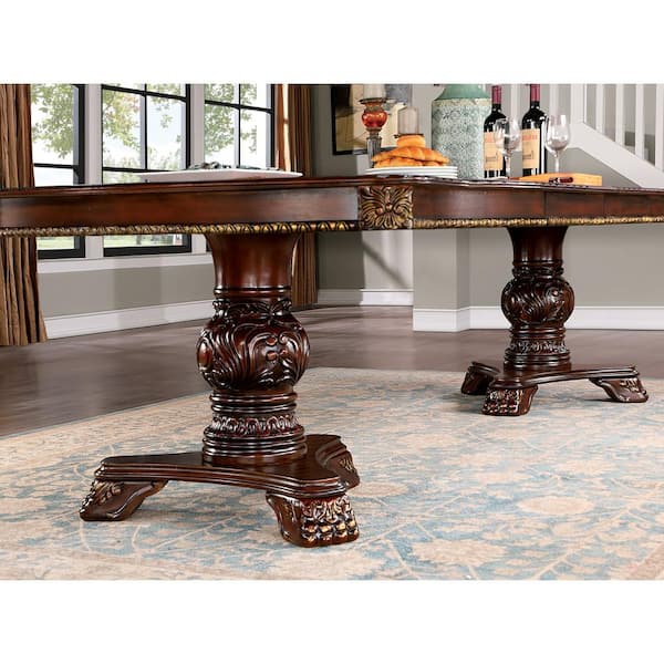 Antique Cafe table 60 iron leg Cherry