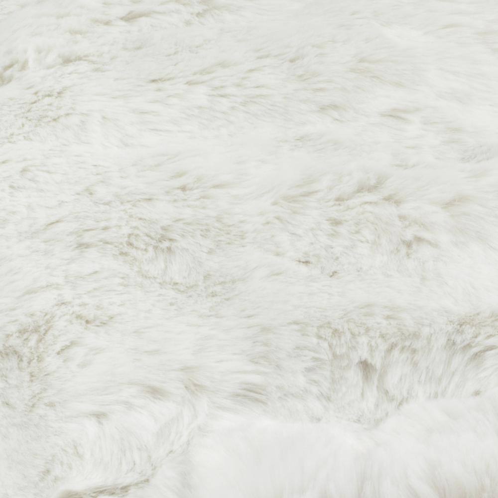 Snow White Faux Fur Reversible Throw Blanket