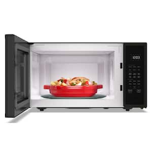 25 in. 2.2 cu. ft. Countertop Microwave in Black W/Stainless with Auto Functions