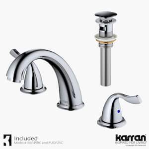 Fulham 8 in. Widespread 2-Handle Bathroom Faucet with Matching Pop-Up Drain in Chrome