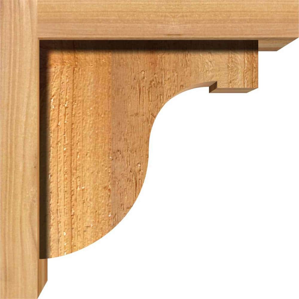 8" x 8" x 6" Western Red Cedar Rough Sawn Corbel
