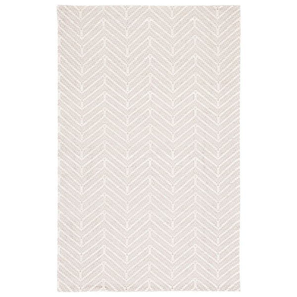 SAFAVIEH Marbella Ivory/Beige 8 ft. x 10 ft. Chevron Area Rug