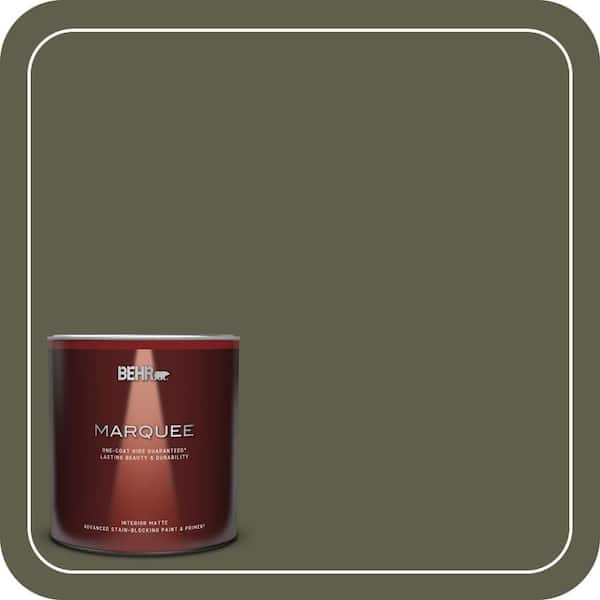 BEHR MARQUEE 1 Qt. #MQ6-58 Fig Tree One-Coat Hide Matte Interior Paint & Primer