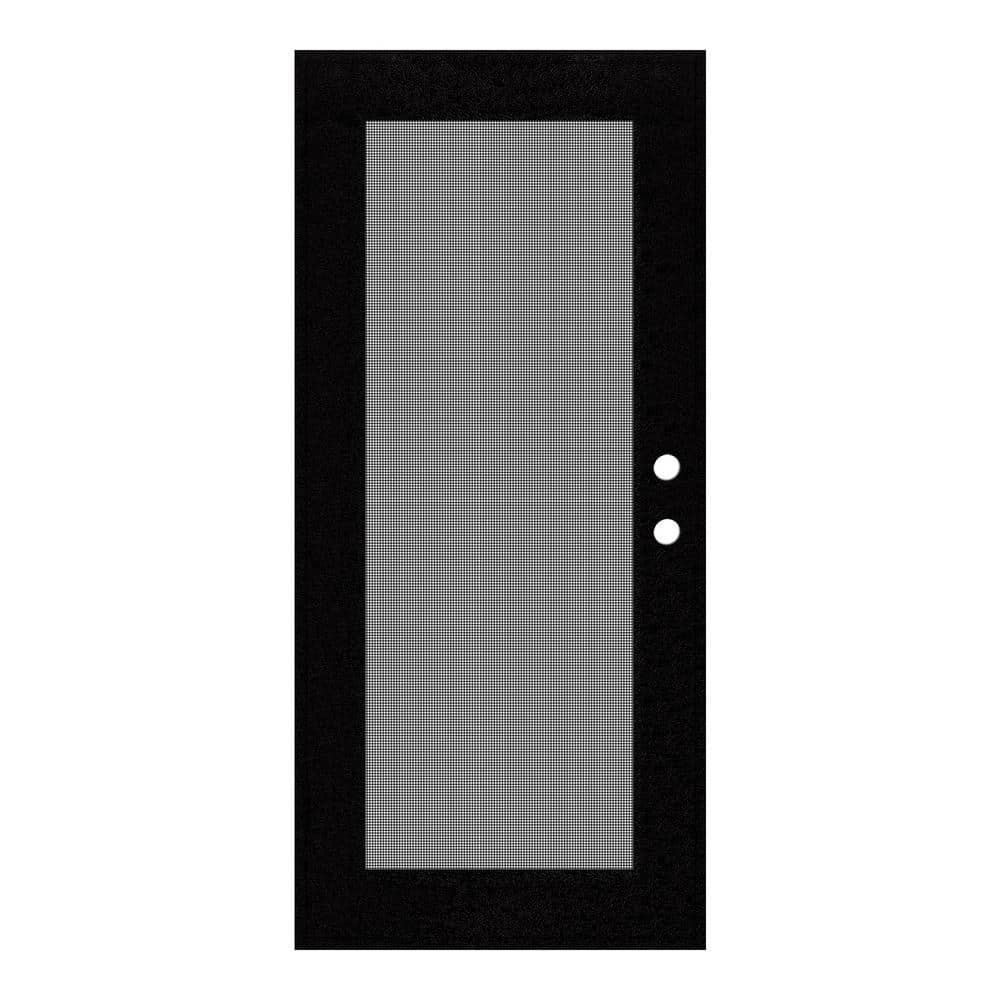 Full View 36 in. x 80 in. Right-Hand/Outswing Black Aluminum Security Door with Meshtec Screen price history on PriceWatchPro