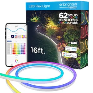 16 ft. Indoor/Outdoor Plug-in Integrated LED WiFi Novelty String -Light