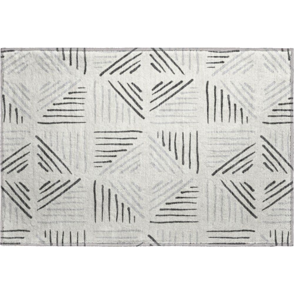 Mayfield Premium Machine Washable Abstract AMF2413 Ivory 2 ft. x 3 ft. Accent Rug price history on PriceWatchPro