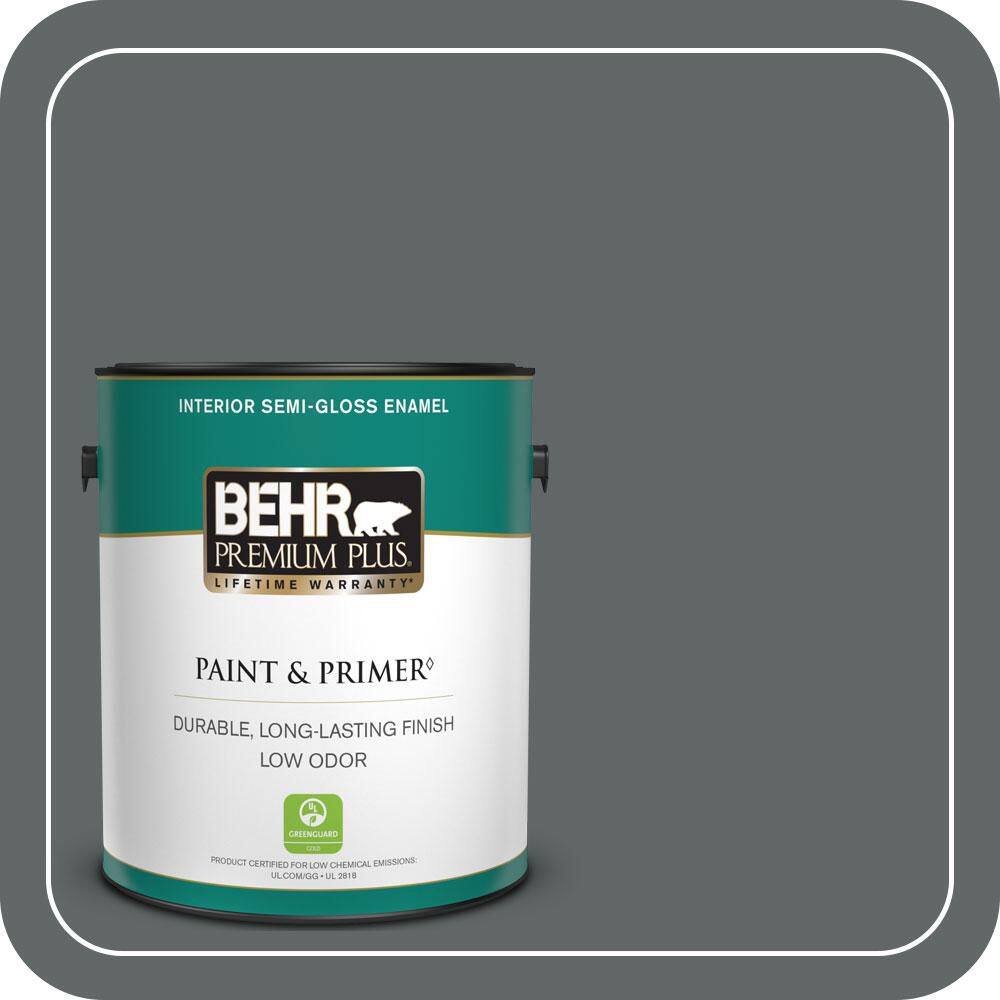 1 gal. #N450-6 Binary Star Semi-Gloss Enamel Low Odor Interior Paint & Primer price history on PriceWatchPro
