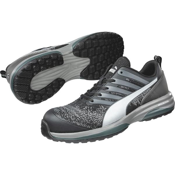 Puma Motion CL Men’s Charge Low Safety Work Shoe - Composite Toe - Black/Gray Size 9(M)