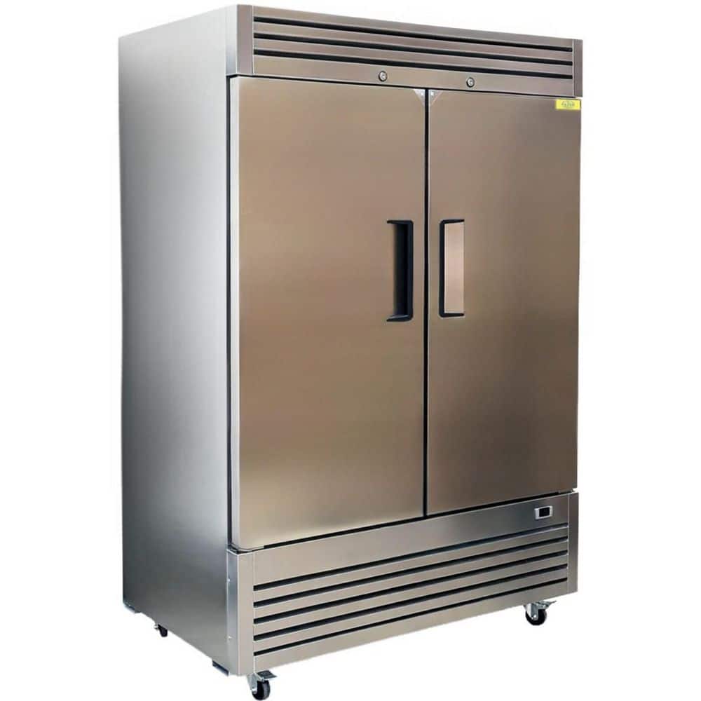 54 in. 47 cu. ft. Commercial NSF Reach in Two Door Refrigerator EA60R in Stainless Steel