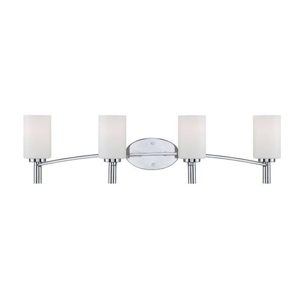 Designers Fountain Cordova 4-Light Chrome Interior Incandescent Bath Vanity Light