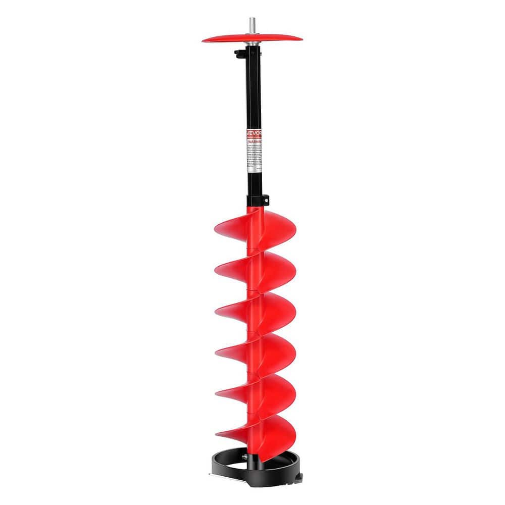 VEVOR Ice Auger Drill Bit, 8in. Diameter 41in. Length, Cordless