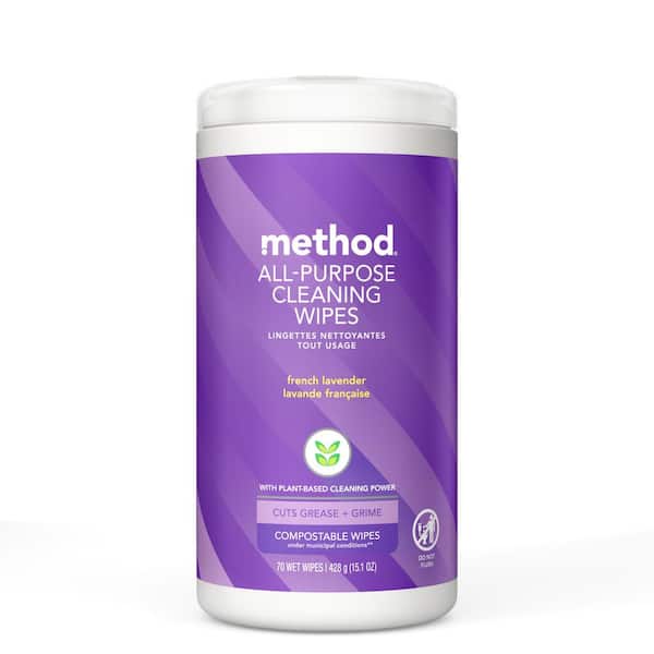 Method 70-Count All-Purpose Cleaner Wipes French Lavender