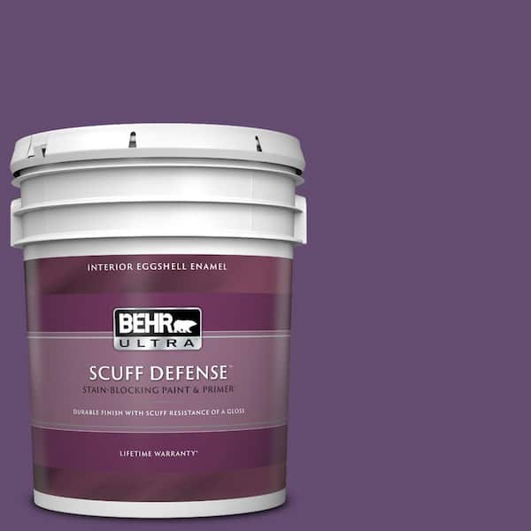 BEHR ULTRA 5 gal. #S-G-670 Deep Violet Extra Durable Eggshell Enamel Interior Paint & Primer