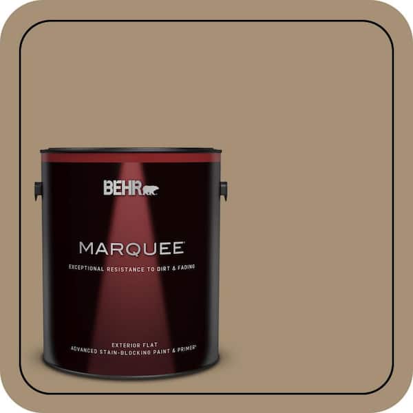 BEHR MARQUEE 1 gal. #N300-5 Hidden Treasure Flat Exterior Paint & Primer