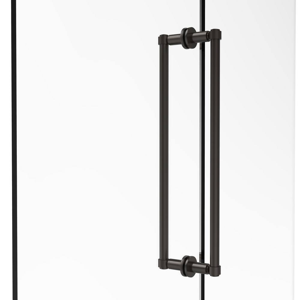 Allied Brass Contemporary 18 in. Back to Back Shower Door Pull in Oil