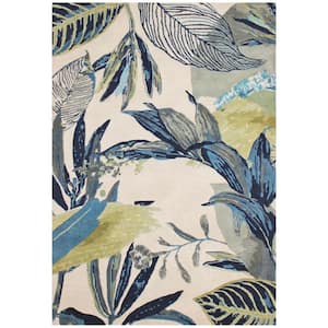 Reva Greige 5 ft. x 8 ft. Bohemian Hand-Tufted Wool Area Rug