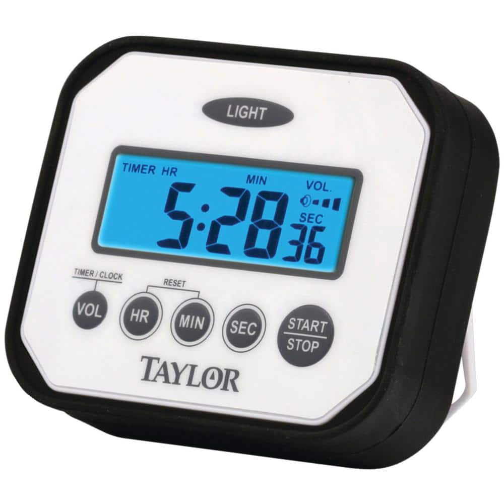 Taylor Classic Large Number Mechanical 60 Minute Dial Timer W Alarm 2-Pack 
