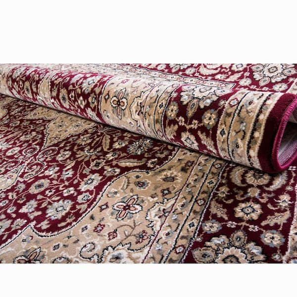 Home Dynamix Triumph Burgundy 2 ft. x 8 ft. Indoor Runner Rug