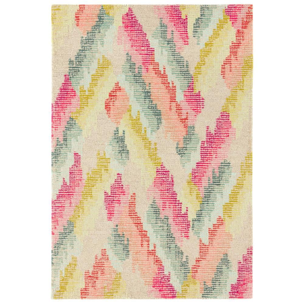 Azura Hand Tufted Wool Multi 3 ft. x 5 ft. Indoor Area Rug price history on PriceWatchPro