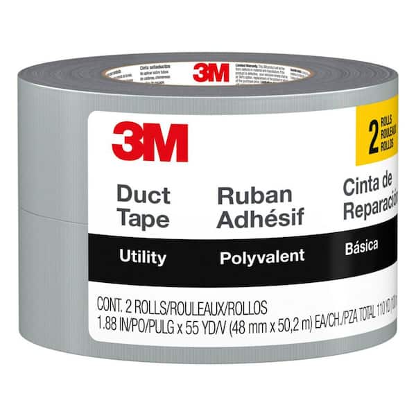 3M 1.88 in. x 55 yds. Utility Duct Tape (2 Rolls/Pack)