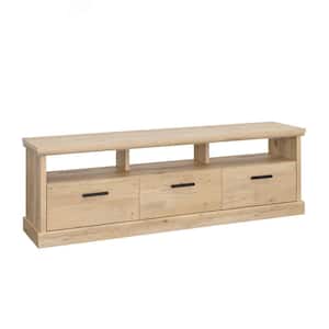Aspen Post Prime Oak Entertainment Center Fits TV's up to 70 in. with Storage Drawers and Cubbies