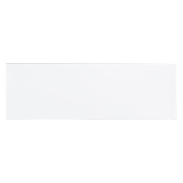Jeffrey Court Fresh White 4 in. x 12 in. Glossy Ceramic Wall Tile (0.333 sq. ft.)
