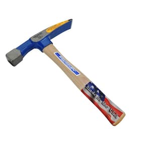 24 oz. Carbon Steel Bricklayer's Hammer with 11.5 in. Hardwood Handle