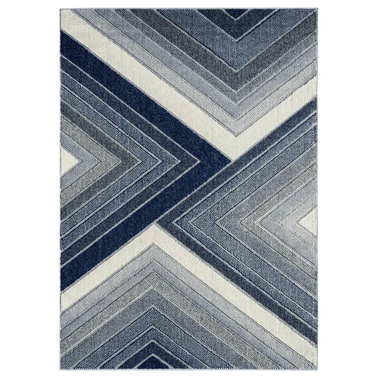 Bazaar Slate Gray/Blue 8 ft. x 10 ft. Abstract Area Rug Home Depot