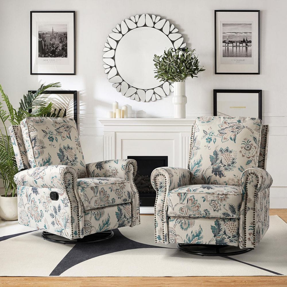 JAYDEN CREATION Orlando Traditonal Manual Livingroom Glider Rocker