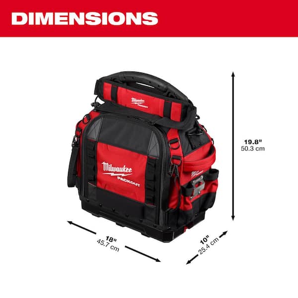 Milwaukee PACKOUT 15 in. Structured Tool Bag 48-22-8316 - The Home Depot