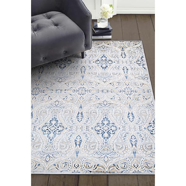 Nirvana Thames Antique Lace 10 ft. x 13 ft. Area Rug