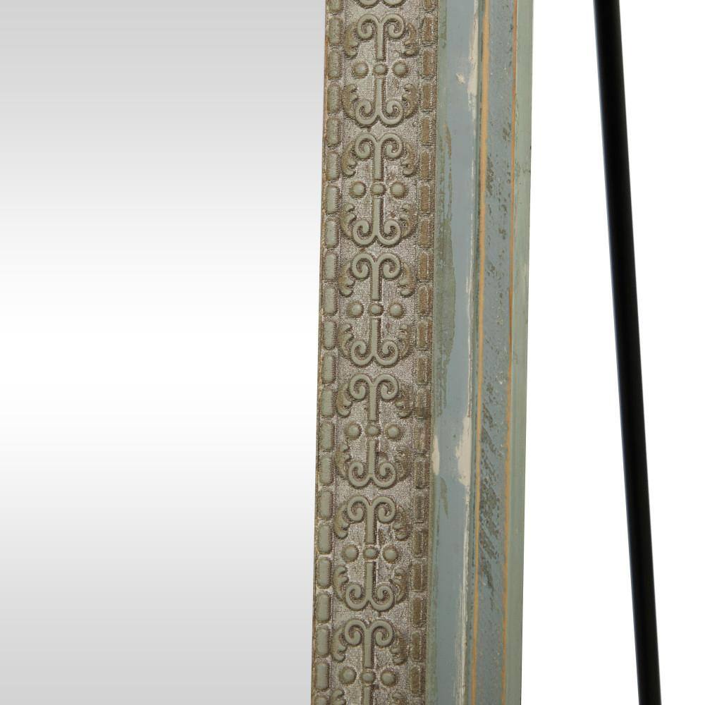 Boho Chic Carved Wood Full Length Floor Mirror