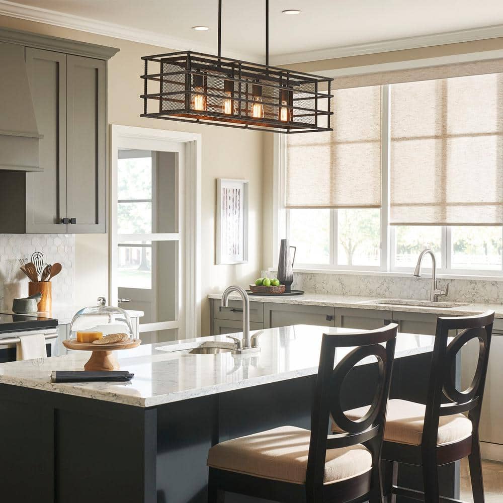 Stainless Steel Dual Handle Kitchen Bar Faucet