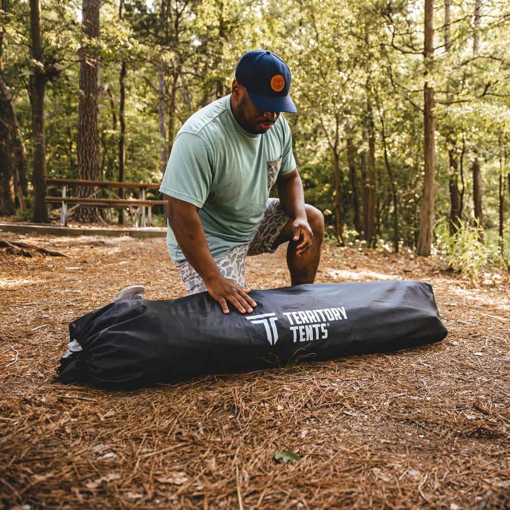 Deep Blue 3-Person Waterproof Camping Tent with Carry Bag