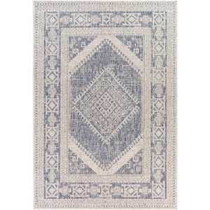 Zoddrin Blue 9 ft. x 12 ft. Indoor/Outdoor Area Rug