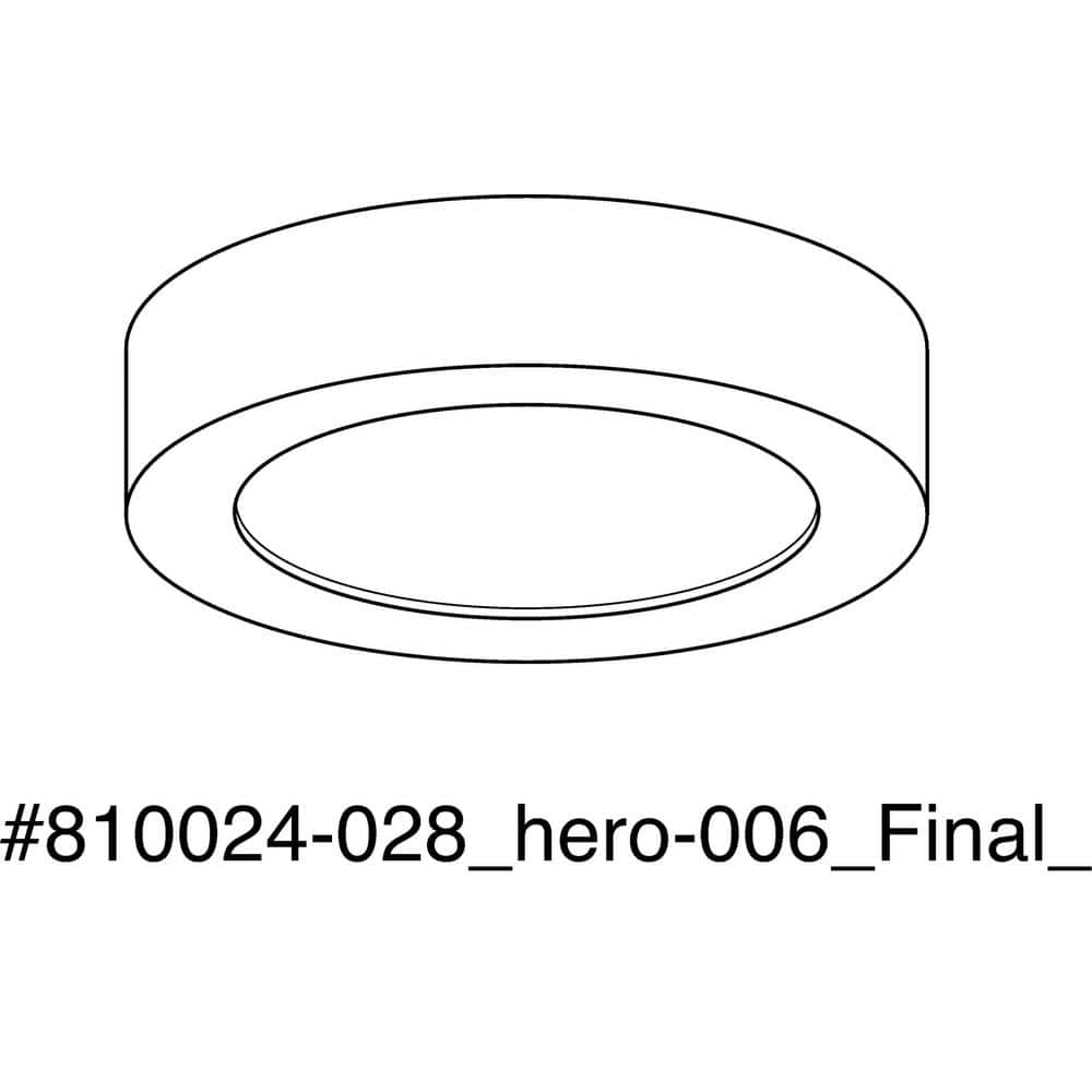 White 5" Round LED Flush Mount Ceiling Light